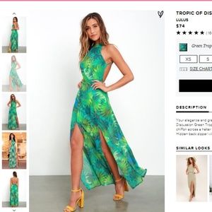 Lulus TROPIC OF DISCUSSION GREEN MAXI